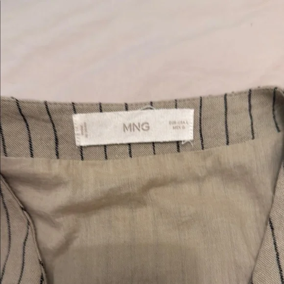 Mango Beige and Black Striped Vest - Picture 2 of 4